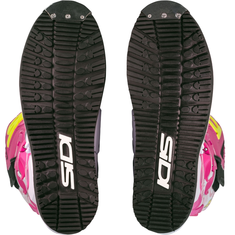 Мотоциклетни ботуши SiDi Crossair HD End BB001 розово-бели