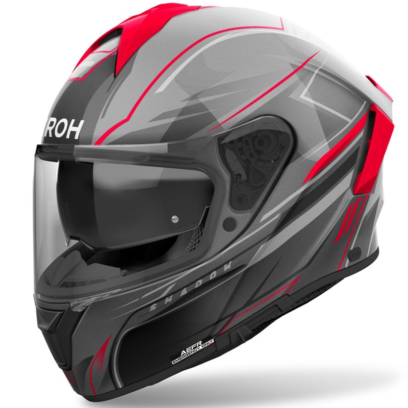 Airoh SPARK 2 Shadow каска за мотоциклет с пълно лице, лъскаво червена