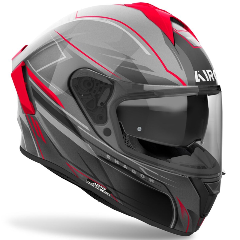 Airoh SPARK 2 Shadow каска за мотоциклет с пълно лице, лъскаво червена