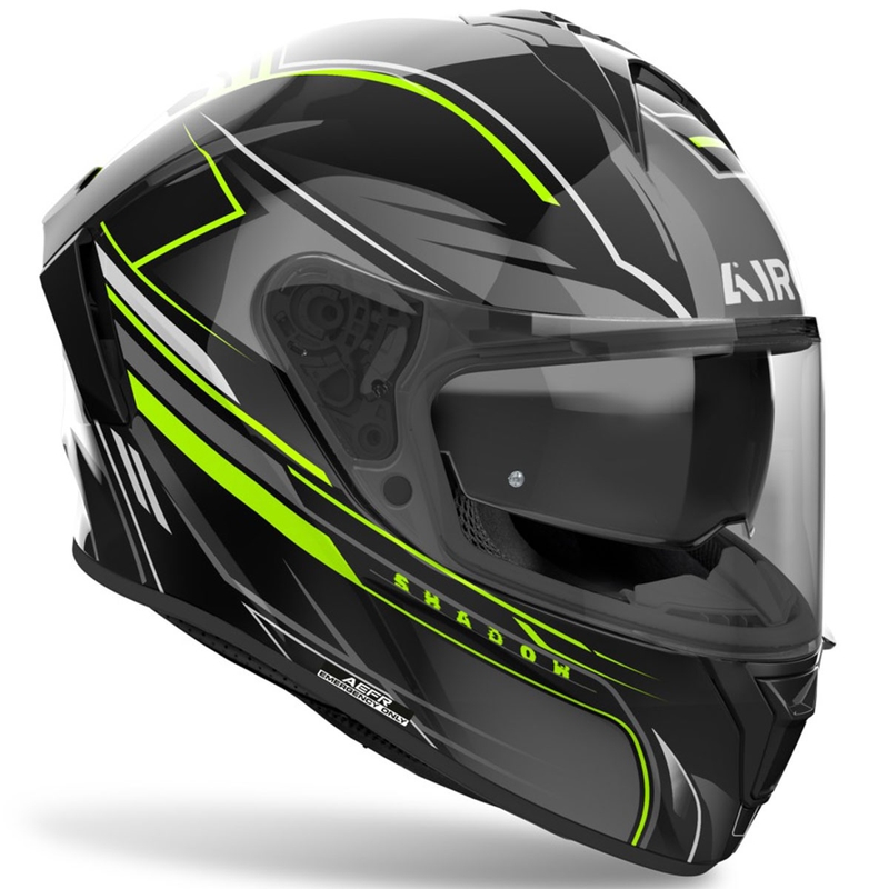 Airoh SPARK 2 Shadow каска за мотоциклет с пълно лице, лъскаво жълта