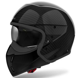Модулна мотоциклетна каска Airoh J110 Carbon, лъскаво черна