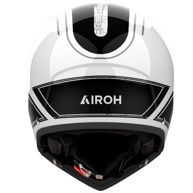 Модулна мотоциклетна каска Airoh J110 Raster, лъскаво бяла