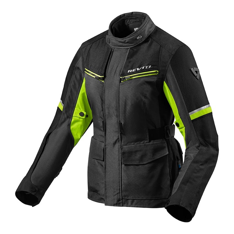 Дамско мотоциклетно яке Revit Outback 3 Black-Fluo Yellow разпродажба