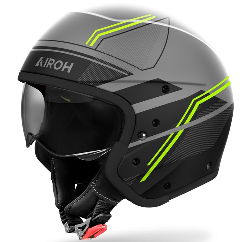 Модулна мотоциклетна каска Airoh J110 Slim матово жълта