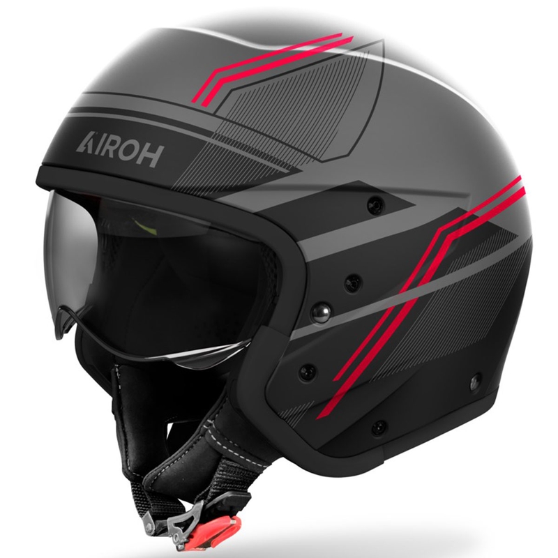 Модулна мотоциклетна каска Airoh J110 Slim матово червена