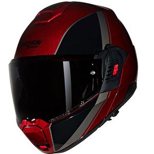 Мото каска Nolan N120-1 Verniciatura Speciale N-COM 344 черно-червена