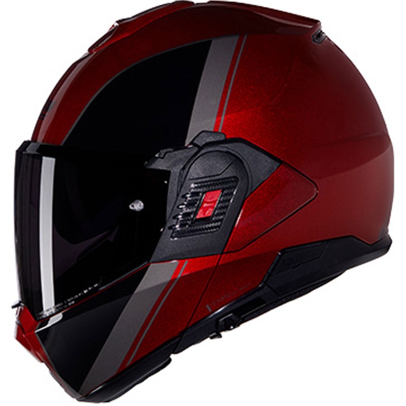 Мото каска Nolan N120-1 Verniciatura Speciale N-COM 344 черно-червена