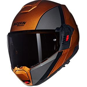 Мото каска Nolan N120-1 Verniciatura Speciale N-COM 342, цвят охра-черно