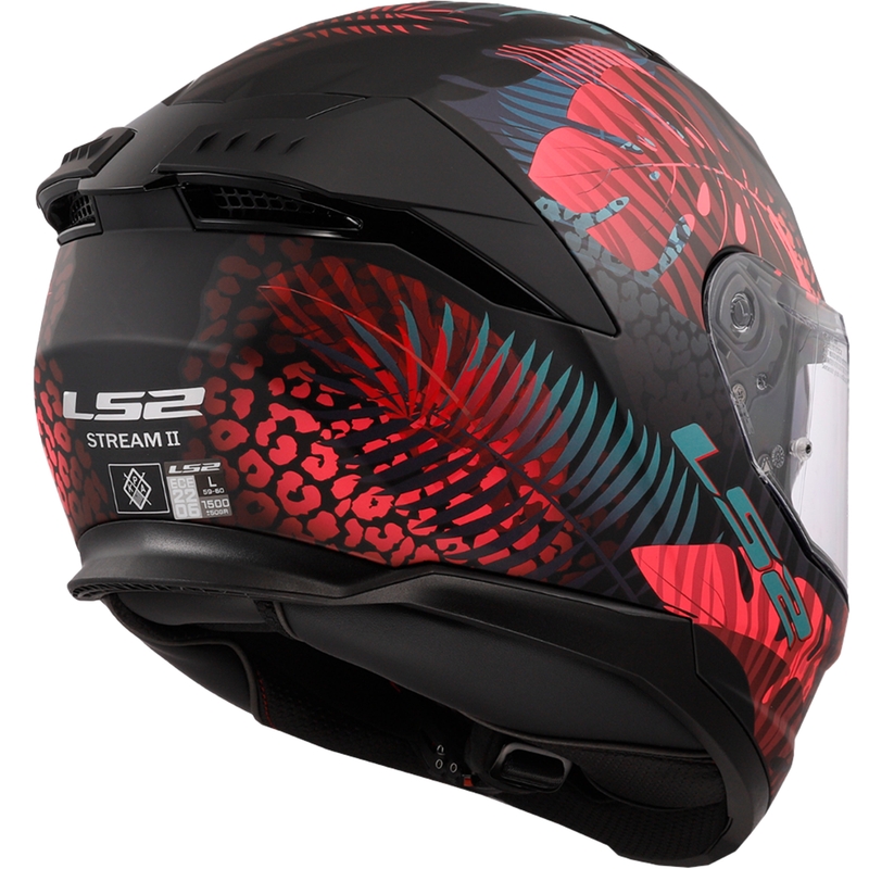 LS2 FF808 Stream II Jungle Black-Pink-Blue Интегрална мотоциклетна каска