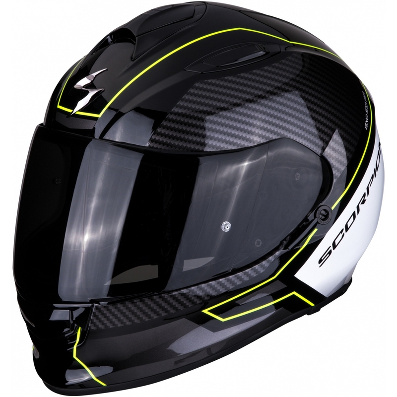 Integrální přilba Scorpion EXO-510 Air Frame černo-bílo-fluo žlutá výprodej