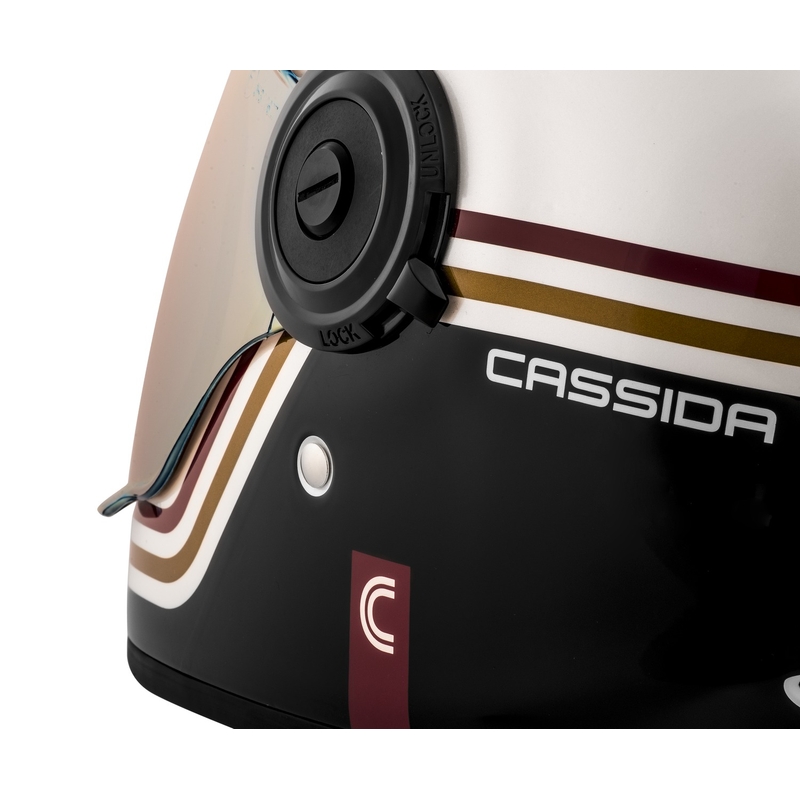 Мотоциклетна каска Cassida Fibre Super Hooligan, черно-зелена,  - II качество