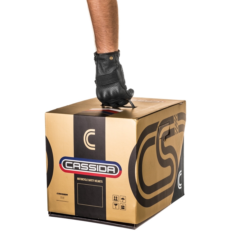 Мотоциклетна каска Cassida Fibre Super Hooligan, черно-зелена,  - II качество