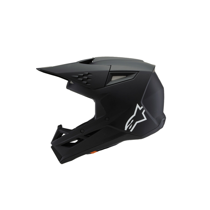 Детска мотокрос каска Alpinestars S-M3 Solid, матово черна - II. качество