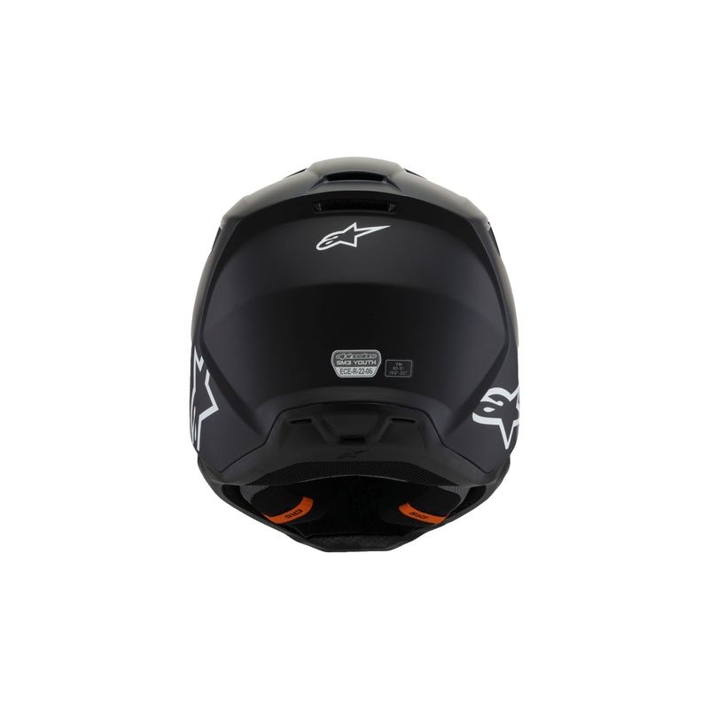 Детска мотокрос каска Alpinestars S-M3 Solid, матово черна - II. качество