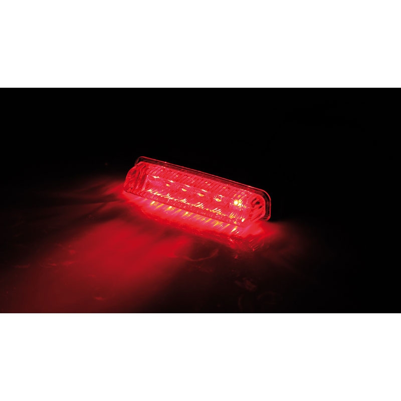 Highsider Smart Mini LED задна светлина за мотоциклет, черно-прозрачна