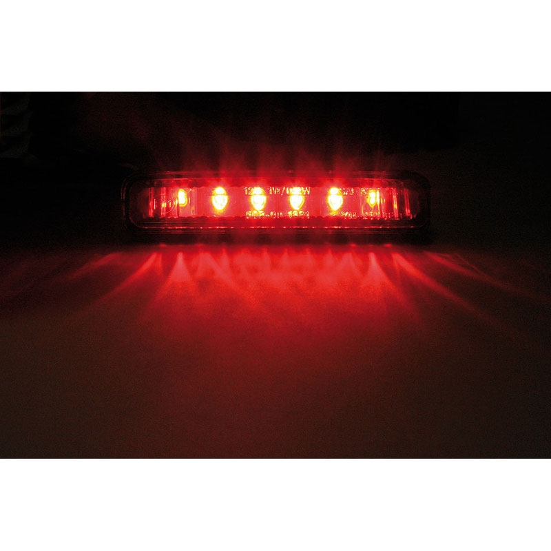 Highsider Smart Mini LED заден фар за мотоциклет, черен-опушен