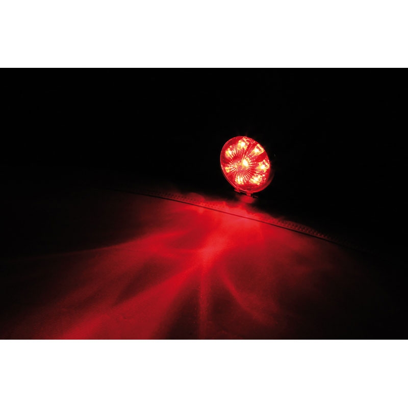 Highsider Smart Bates Style LED задна светлина за мотоциклет, черно-хромирана