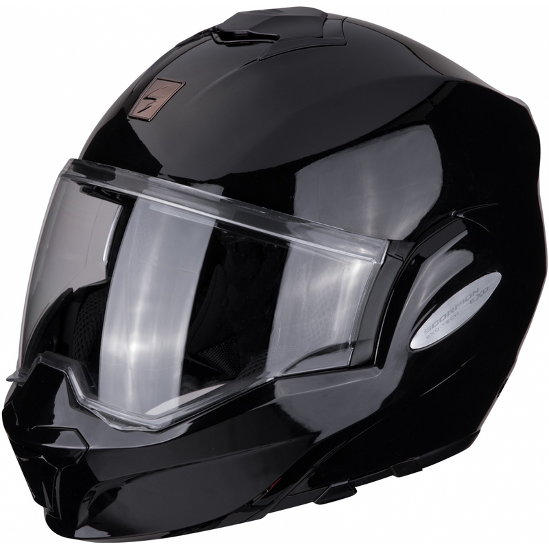 Překlápěcí přilba Scorpion EXO-TECH černá lesklá