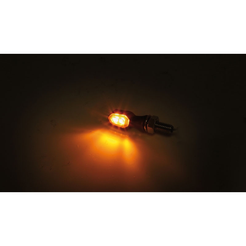 Мигачи за мотоциклет Highsider Smart Crumb LED черно-опушени
