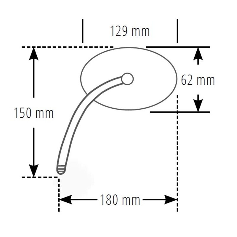 Огледало за обратно виждане Highsider Smart Agila ляво/дясно черно
