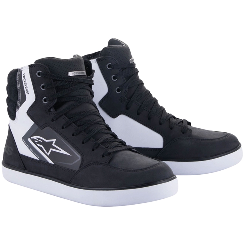 Водоустойчиви мотоциклетни ботуши Alpinestars J-6 черно-бели