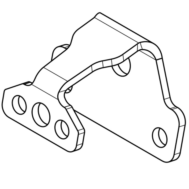 Държач за осветление на регистрационния номер Highsider Pro S черен