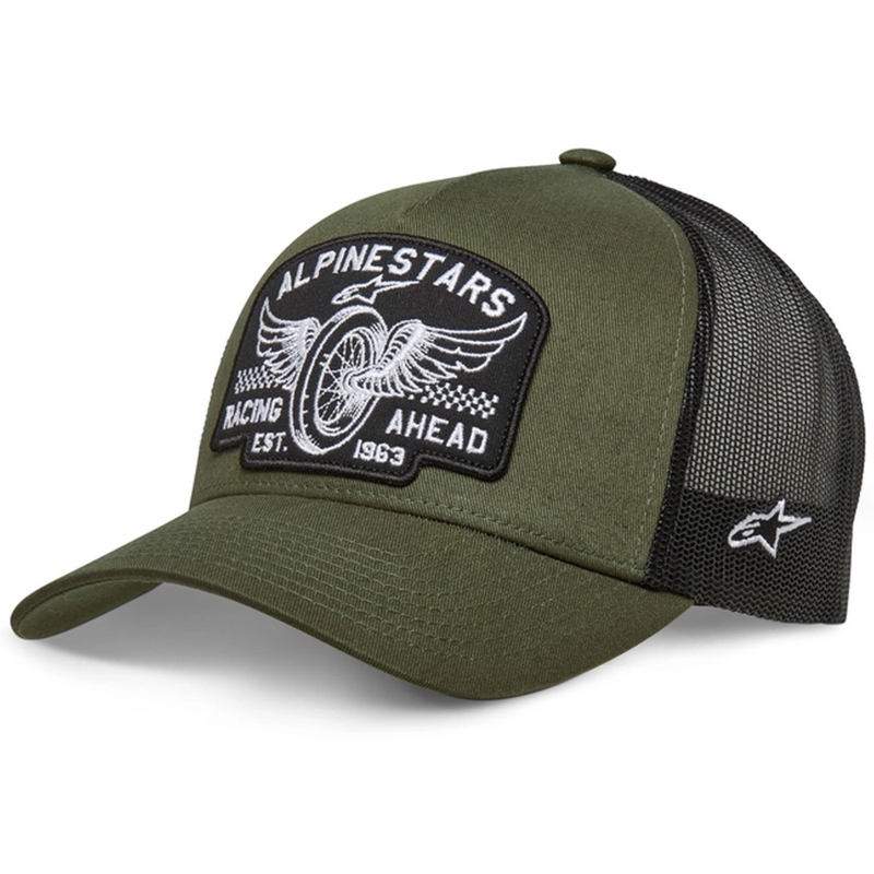 Шапка Alpinestars Heritage Patcher зеленочерна