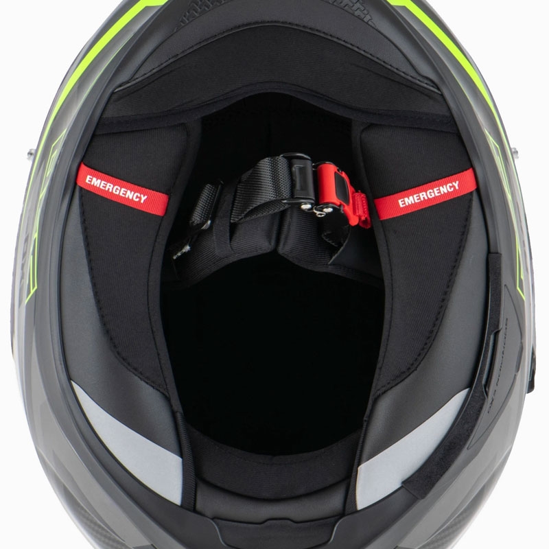 Scorpion EXO-520 EVO AIR TERRA каска за мотоциклет с пълно лице, черно-сребристо-флуоресцентно жълто разпродажба