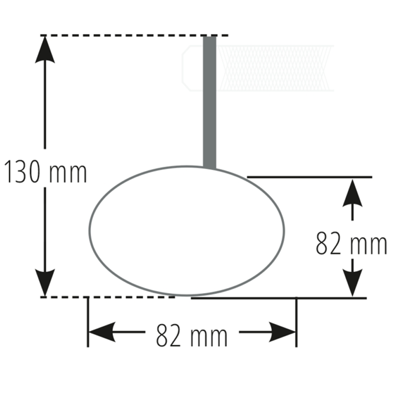 Highsider Smart Bar End кръгло огледало за обратно виждане черно