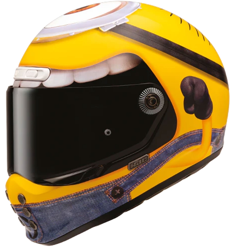 HJC V10 Stuart Minions MC3 Мотоциклетна каска с пълно лице, жълто-синя