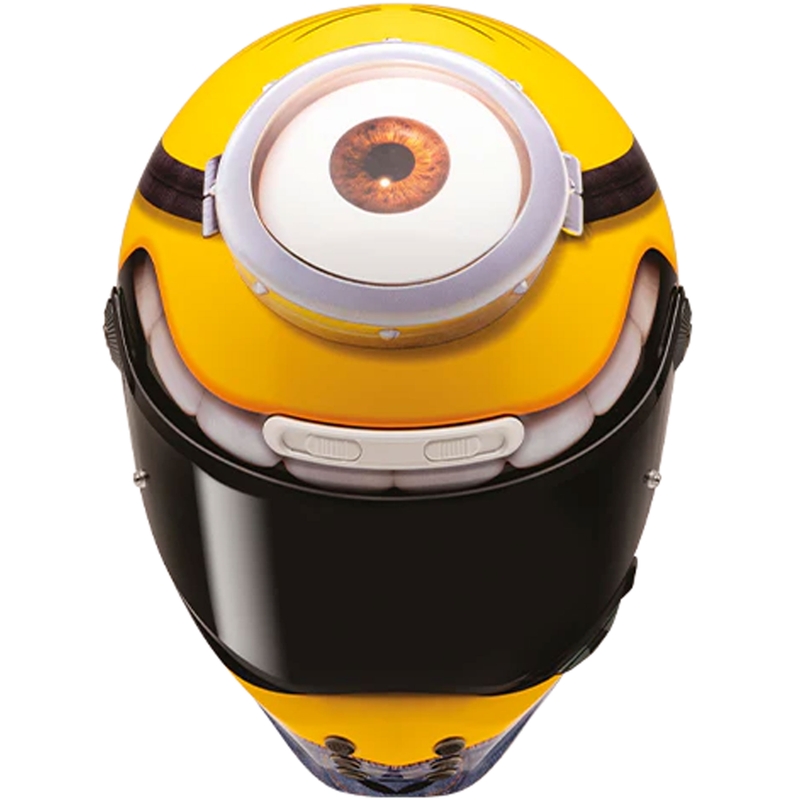 HJC V10 Stuart Minions MC3 Мотоциклетна каска с пълно лице, жълто-синя