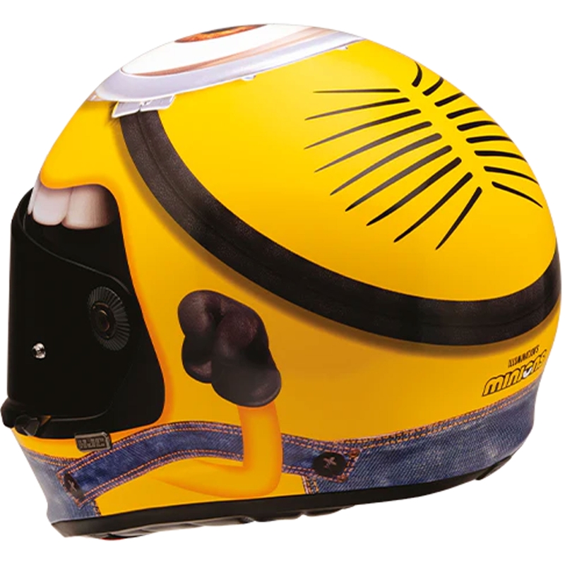 HJC V10 Stuart Minions MC3 Мотоциклетна каска с пълно лице, жълто-синя