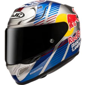 Мотоциклетна каска с пълно лице HJC RPHA 12 Red Bull Austin GP II MC21 синьо-сива