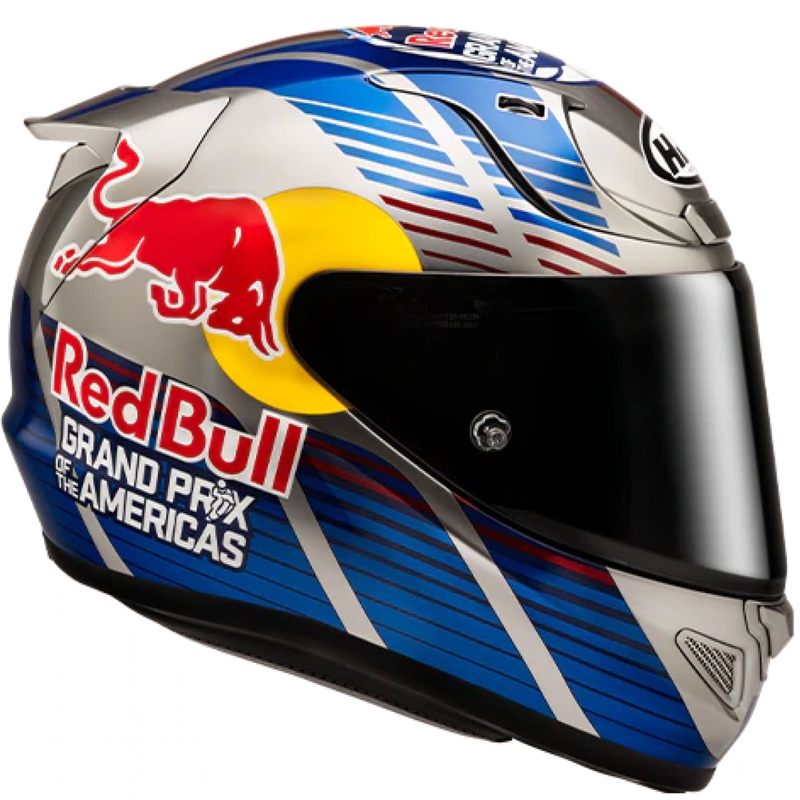 Мотоциклетна каска с пълно лице HJC RPHA 12 Red Bull Austin GP II MC21 синьо-сива