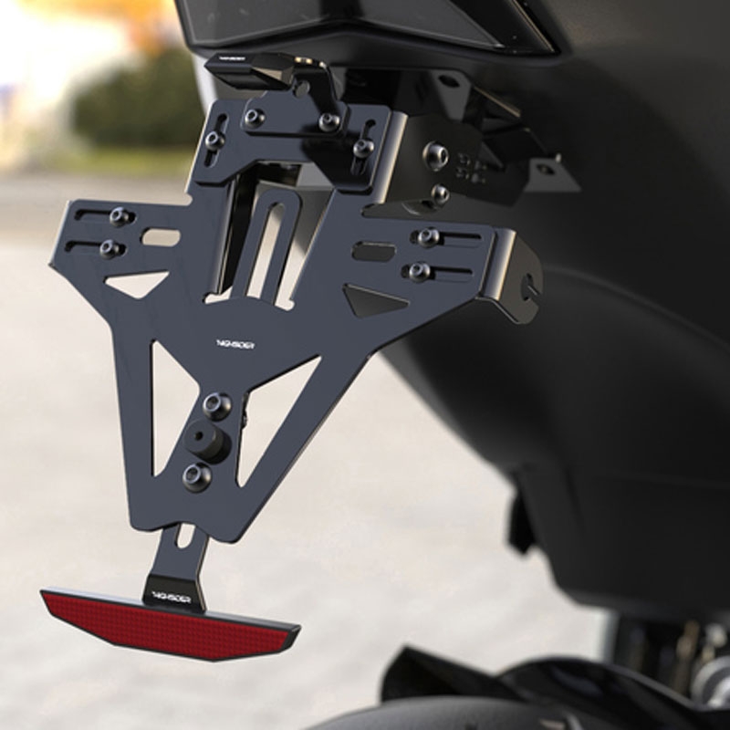 Държач за регистрационен номер с осветление Highsider Akron RS PRO Triumph SPEED TRIPLE 1050 черен
