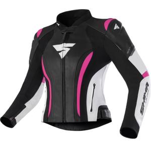 Дамско яке за мотоциклети Shima Miura 2.0 Black, White and Pink