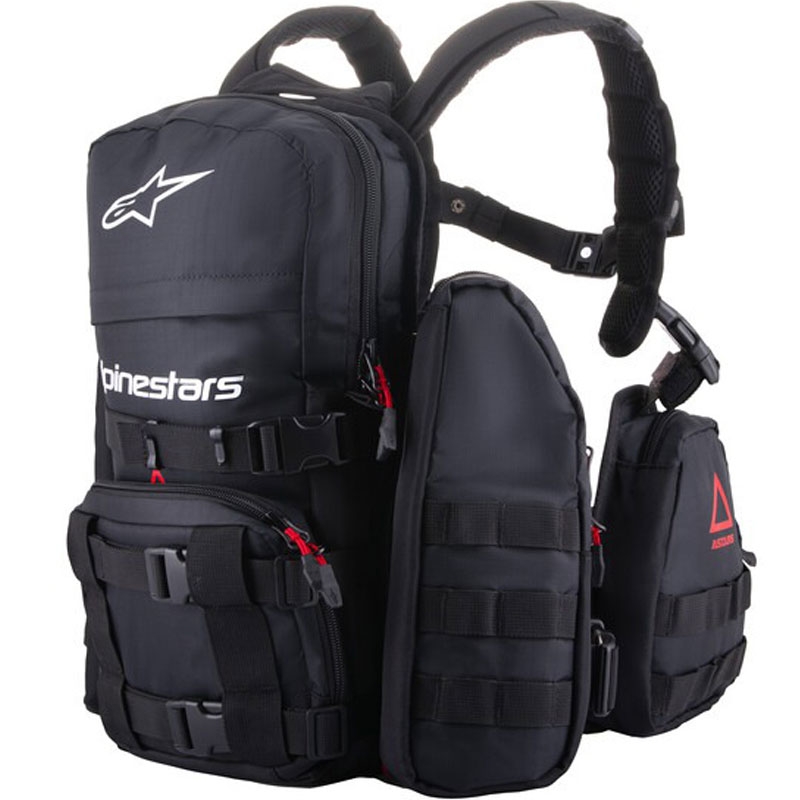 Тактическа раница Alpinestars Techdura, черно-бяла, 9 л