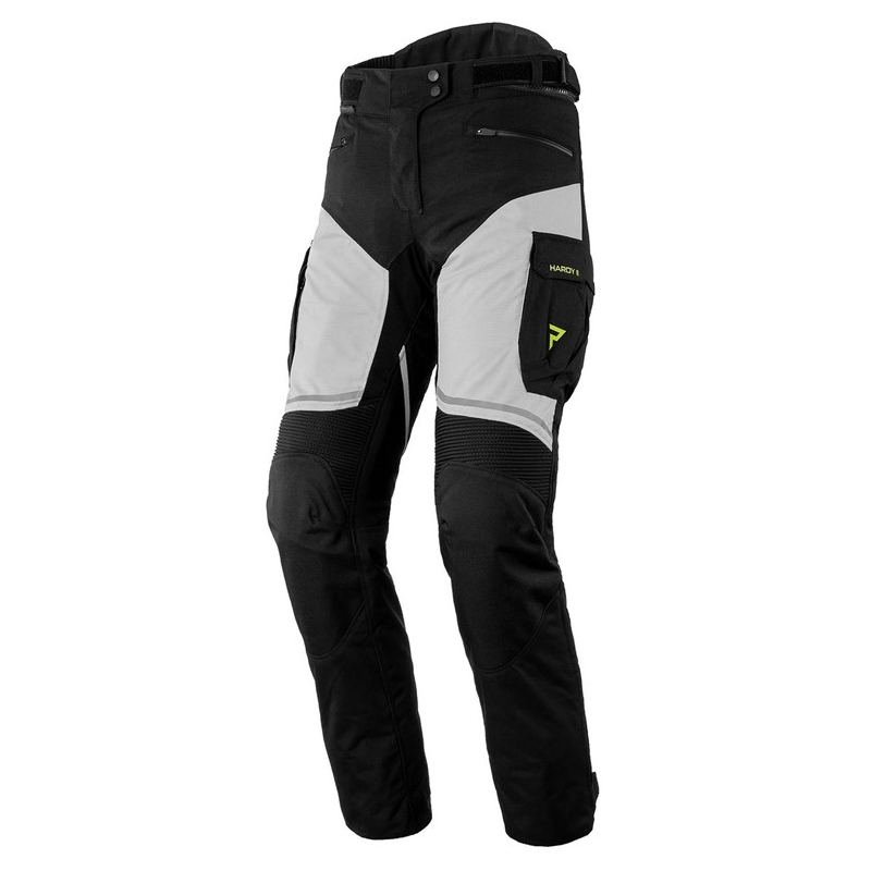 Дамски панталони за мотоциклетизъм Rebelhorn Hardy II Grey-Black-Fluo Yellow разпродажба