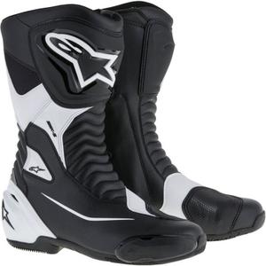 Мотоциклетни ботуши Alpinestars SMX-S черно-бели