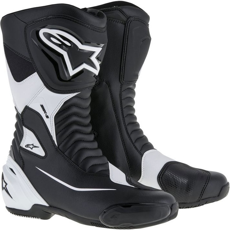 Мотоциклетни ботуши Alpinestars SMX-S черно-бели