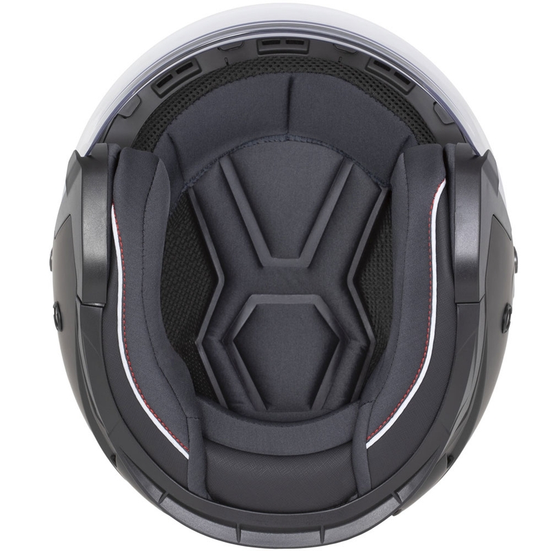 Cassida Reflex 2.0 Предпазна каска за мотоциклет с отворено лице, флуоресцентно жълто-червено-сиво-отразително сребристо