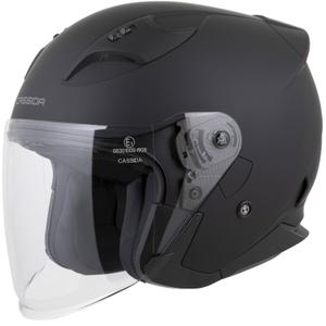 Мотоциклетна каска Cassida Reflex 2.0 Solid с отворено лице, матово черно-тъмно сиво