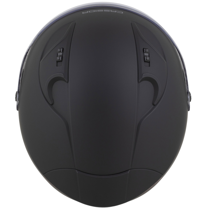 Мотоциклетна каска Cassida Reflex 2.0 Solid с отворено лице, матово черно-тъмно сиво