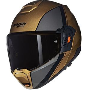 Мото каска с отваряне Nolan N120-1 Verniciatura Speciale N-COM 342, пясъчно-черна