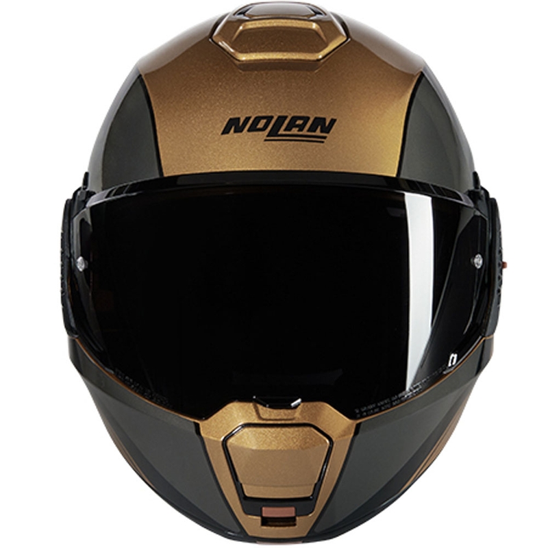 Мото каска с отваряне Nolan N120-1 Verniciatura Speciale N-COM 342, пясъчно-черна