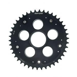 Rozeta SUPERSPROX STEALTH with alloy disc Lesklá černá 42 zubů, 525