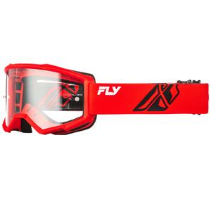 Мотокрос очила Fly Racing Focus червено-черни с прозрачен плексиглас