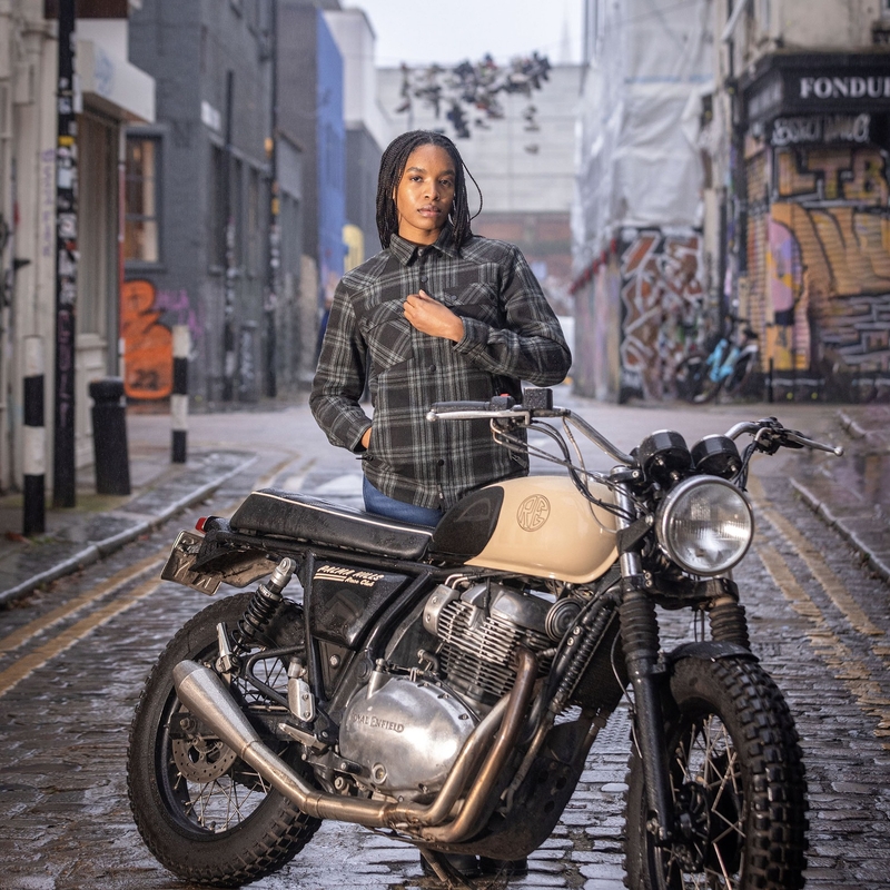 Дамска мотоциклетна риза Oxford Kickback 3.0 сива