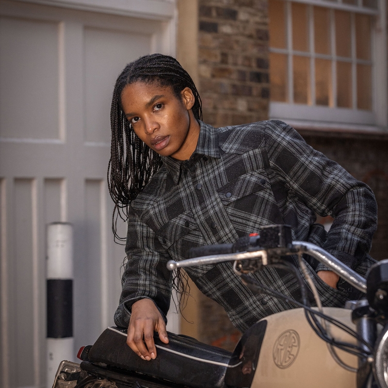 Дамска мотоциклетна риза Oxford Kickback 3.0 сива