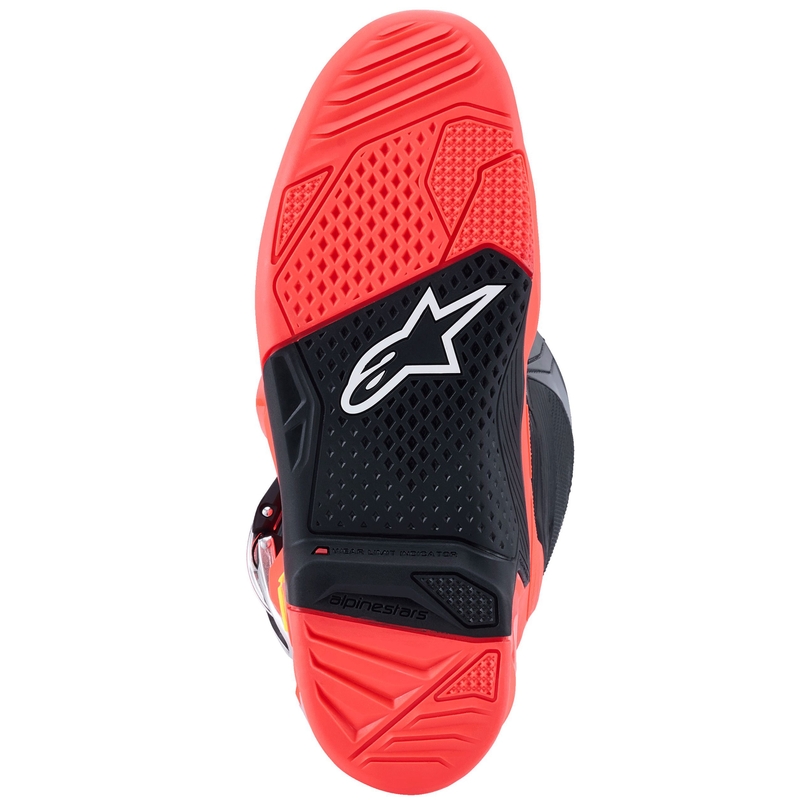 Мотоциклетни ботуши Alpinestars Tech 7 черно-флуоресцентно червено-флуоресцентно розово